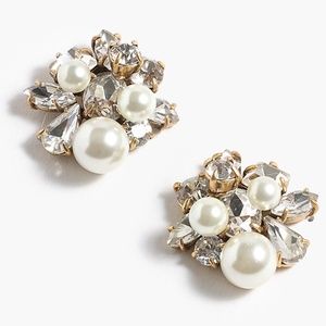 Pearl and Crystal Earrings